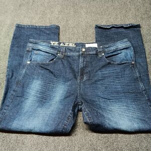 TK Axel Jeans Men 40x32 Slim Fit‎ Boot Leg Dark Wash Casual Denim Pants Hartford